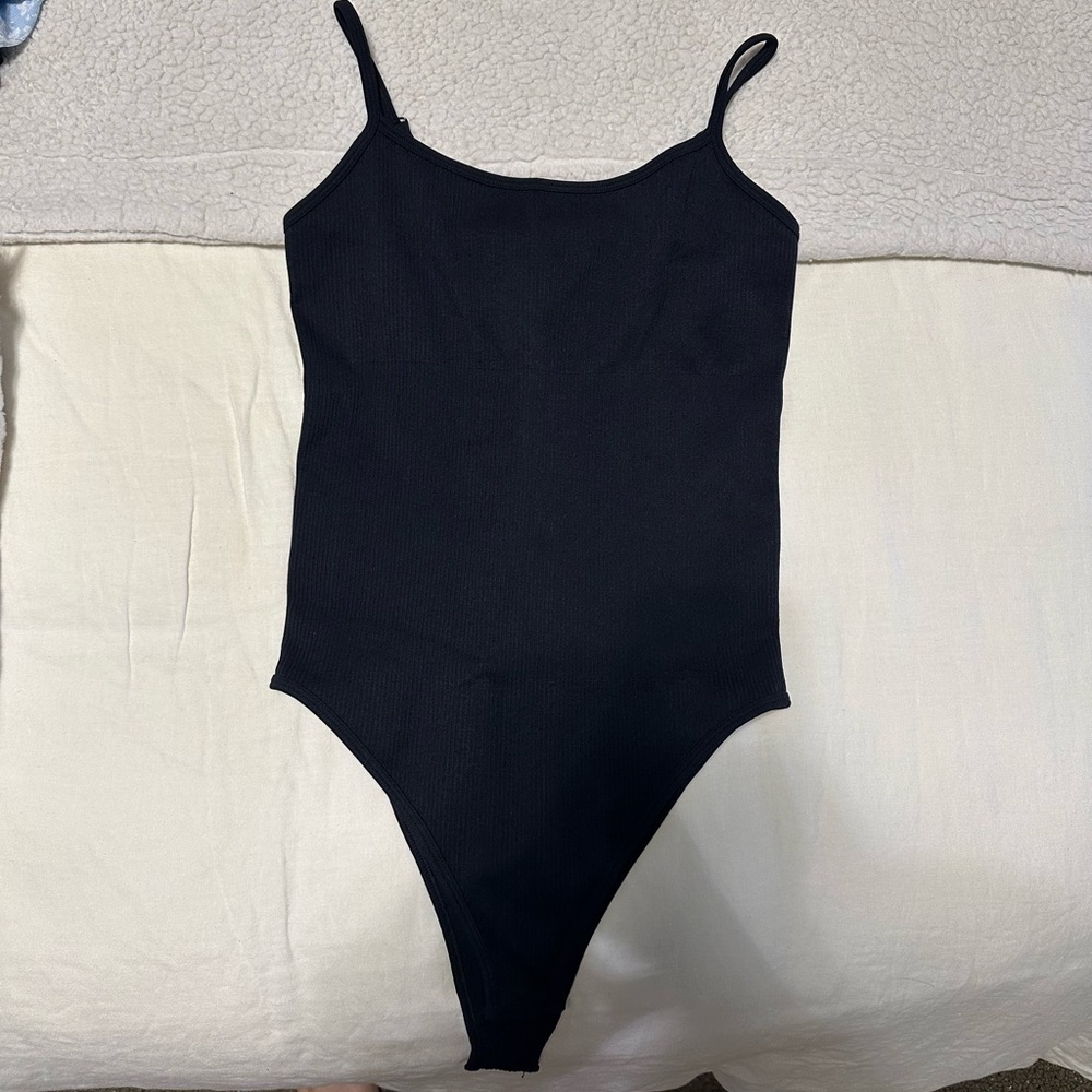 Amazon Women’s black ribbed bodysuit